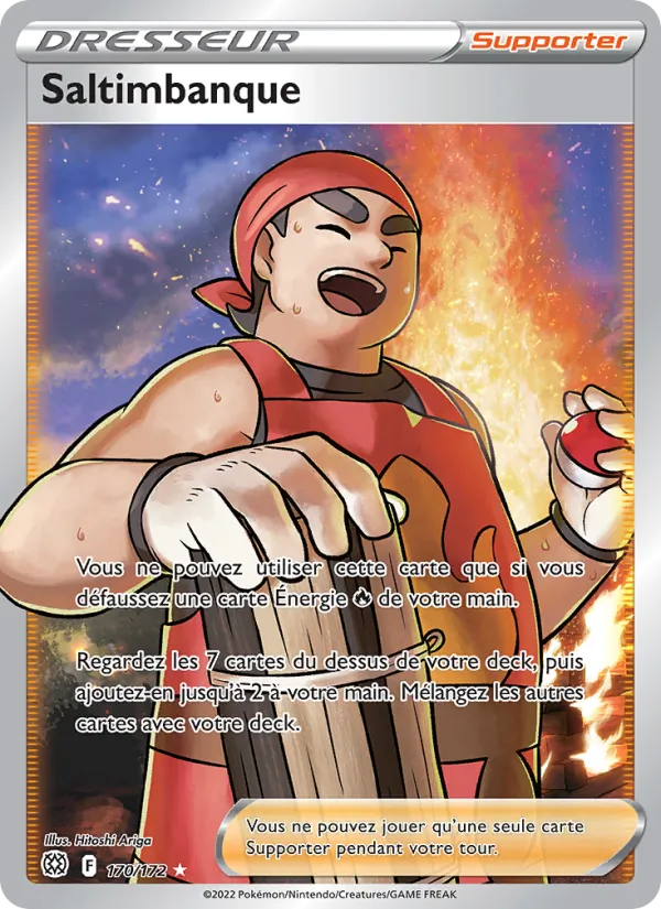 Carte Pokémon Saltimbanque 170/172 de l'extension Stars Étincelantes