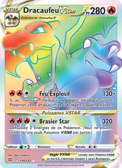 Carte Pokémon Dracaufeu VSTAR 174 — Stars Étincelantes