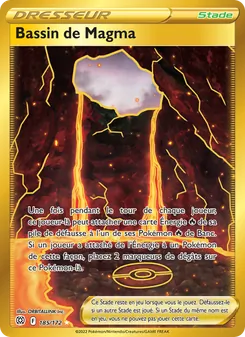 Carte Pokémon Bassin de Magma 185 — Stars Étincelantes