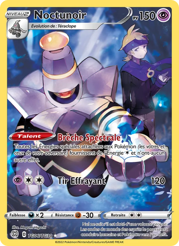 Carte Pokémon Noctunoir TG06/172 de l'extension Stars Étincelantes