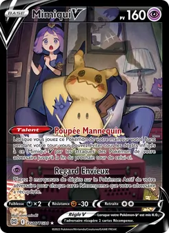 Carte Pokémon Mimiqui V TG16 — Stars Étincelantes