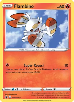 Carte Pokémon Flambino SWSH002 — Promo SWSH