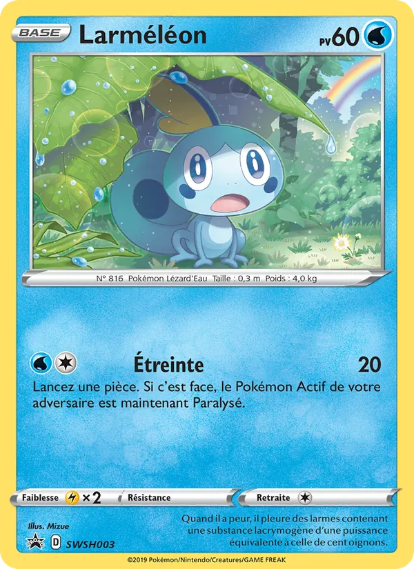 Carte Pokémon Larméléon SWSH003/307 de l'extension Promo SWSH