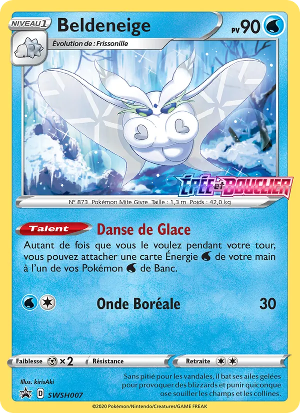 Carte Pokémon Beldeneige SWSH007/307 de l'extension Promo SWSH