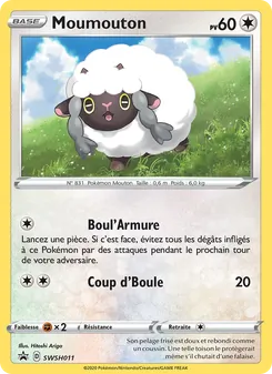 Carte Pokémon Moumouton SWSH011 — Promo SWSH