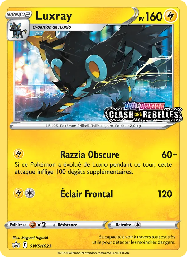 Carte Pokémon Luxray SWSH023/307 de l'extension Promo SWSH