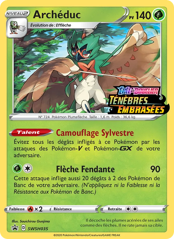 Carte Pokémon Archéduc SWSH035/307 de l'extension Promo SWSH