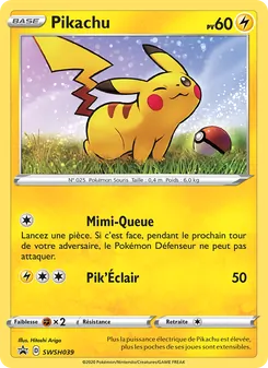 Carte Pokémon Pikachu SWSH039 — Promo SWSH