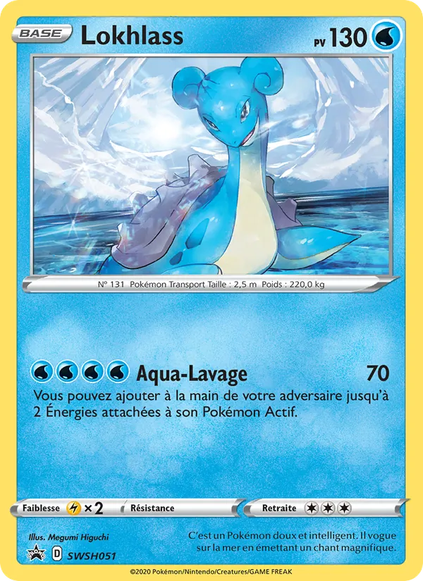 Carte Pokémon Lokhlass SWSH051/307 de l'extension Promo SWSH