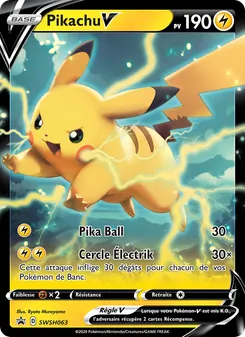 Carte Pokémon Pikachu V SWSH063 — Promo SWSH