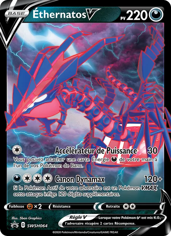 Carte Pokémon Éthernatos V SWSH064/307 de l'extension Promo SWSH