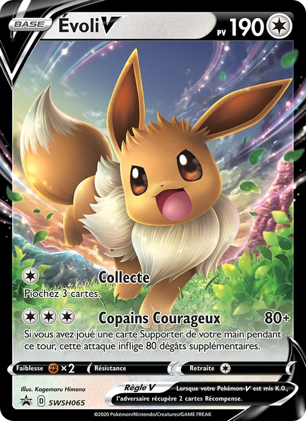 Carte Pokémon Évoli V SWSH065/307 de l'extension Promo SWSH