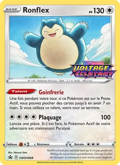 Carte Pokémon Ronflex SWSH068 — Promo SWSH