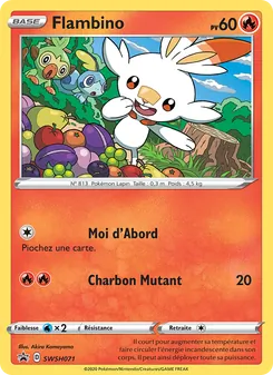 Carte Pokémon Flambino SWSH071 — Promo SWSH
