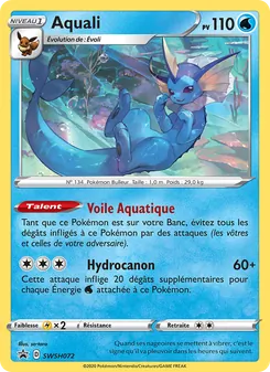 Carte Pokémon Aquali SWSH072 — Promo SWSH