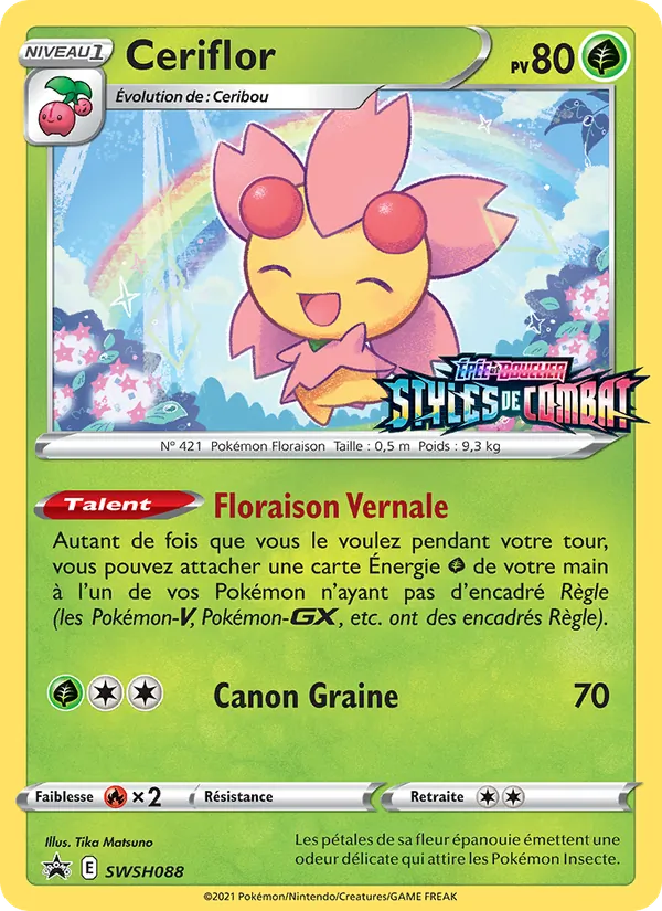 Carte Pokémon Ceriflor SWSH088/307 de l'extension Promo SWSH
