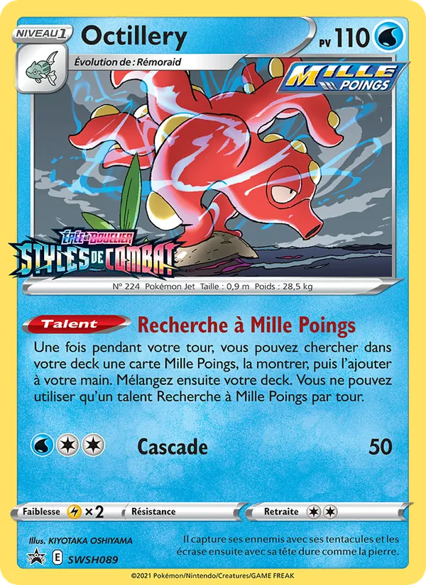 Carte Pokémon Octillery SWSH089/307 de l'extension Promo SWSH