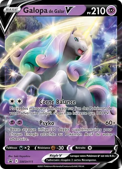 Carte Pokémon Galopa de Galar V SWSH111 — Promo SWSH