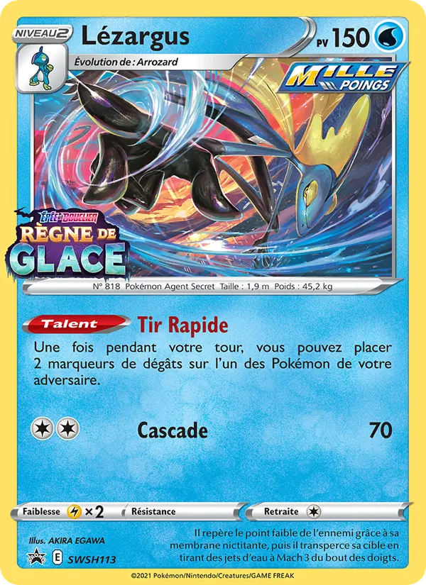 Carte Pokémon Lézargus SWSH113/307 de l'extension Promo SWSH