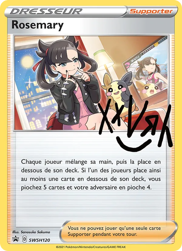 Carte Pokémon Rosemary SWSH120/307 de l'extension Promo SWSH