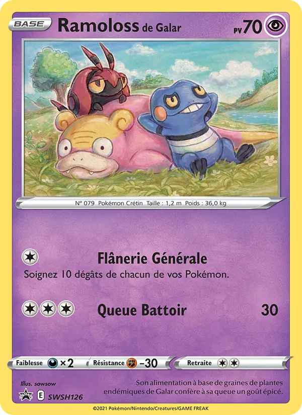 Carte Pokémon Ramoloss de Galar SWSH126/307 de l'extension Promo SWSH