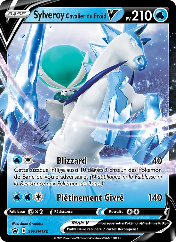 Carte Pokémon Sylveroy Cavalier du Froid V SWSH130/307 de l'extension Promo SWSH