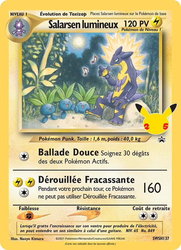 Carte Pokémon Salarsen lumineux SWSH137/307 de l'extension Promo SWSH
