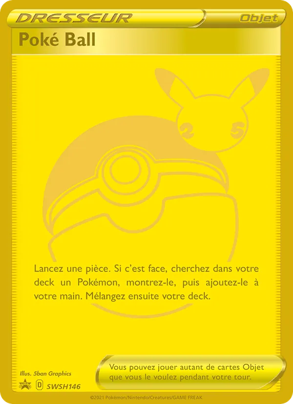 Carte Pokémon Poké Ball SWSH146/307 de l'extension Promo SWSH