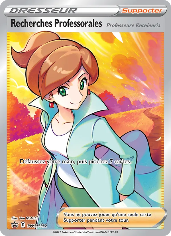 Carte Pokémon Recherches Professorales SWSH152/307 de l'extension Promo SWSH