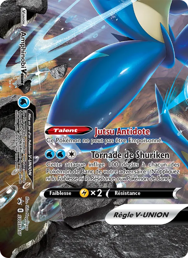 Carte Pokémon Amphinobi V-UNION SWSH157/307 de l'extension Promo SWSH