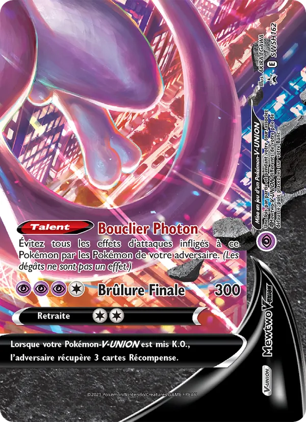 Carte Pokémon Mewtwo V-UNION SWSH162/307 de l'extension Promo SWSH