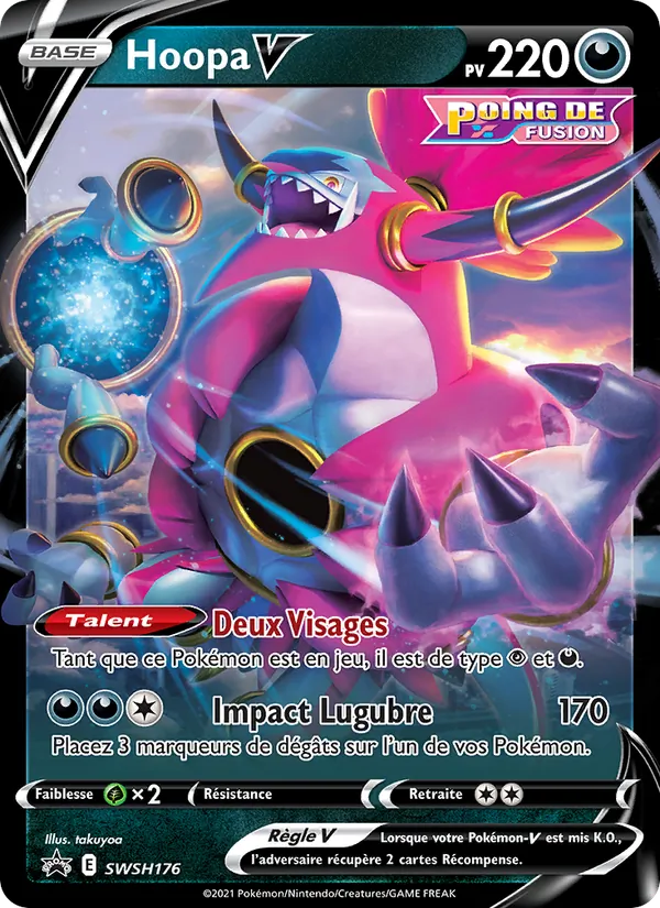 Carte Pokémon Hoopa V SWSH176/307 de l'extension Promo SWSH