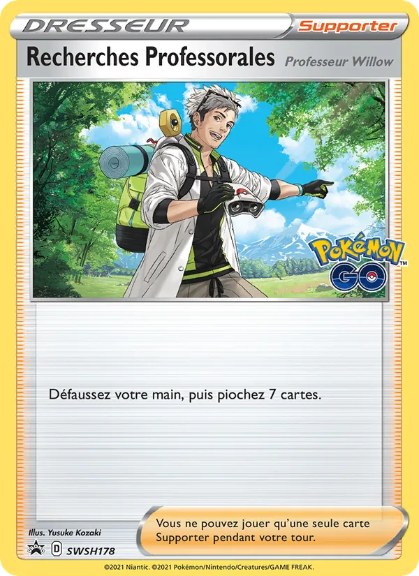 Carte Pokémon Recherches Professorales SWSH178/307 de l'extension Promo SWSH
