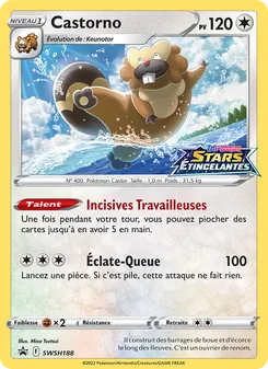 Carte Pokémon Castorno SWSH188 — Promo SWSH