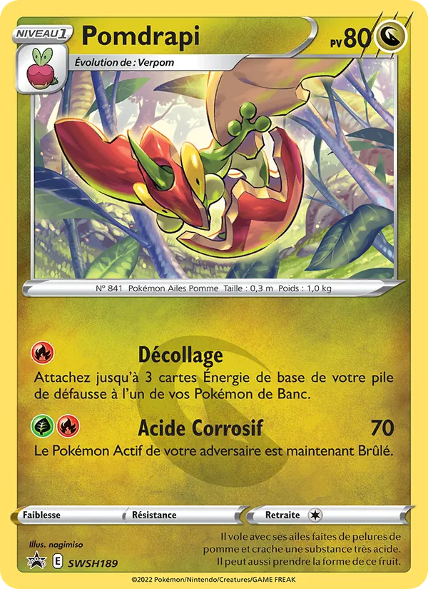 Carte Pokémon Pomdrapi SWSH189/307 de l'extension Promo SWSH