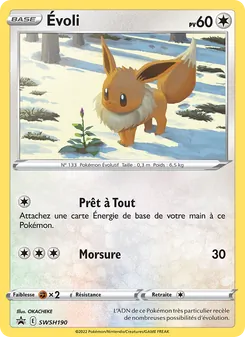 Carte Pokémon Évoli SWSH190 — Promo SWSH
