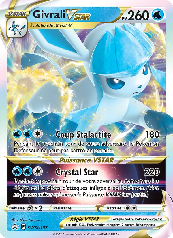 Carte Pokémon Givrali VSTAR SWSH197/307 de l'extension Promo SWSH