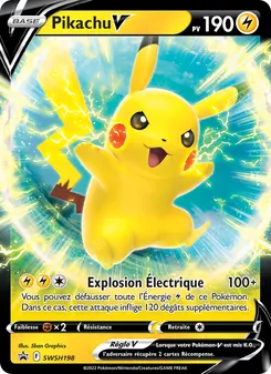 Carte Pokémon Pikachu V SWSH198