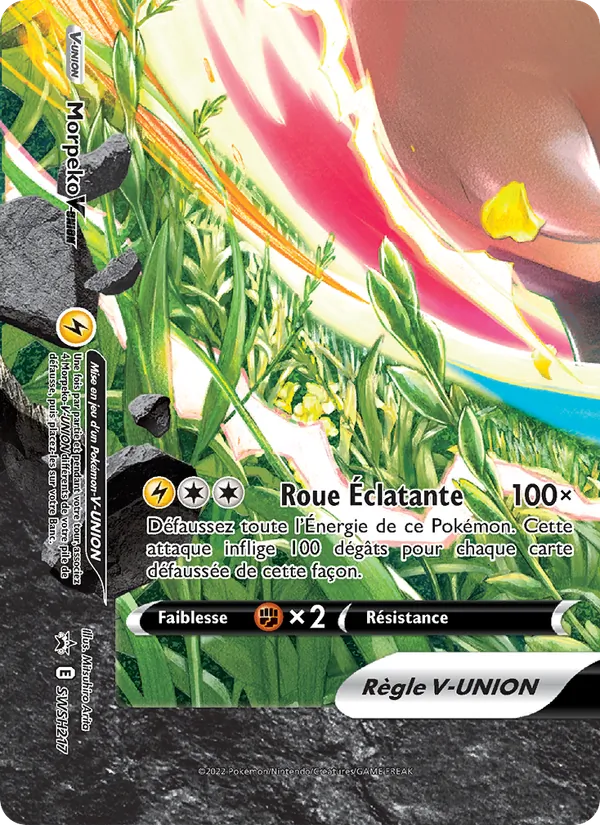 Carte Pokémon Morpeko V-UNION SWSH217/307 de l'extension Promo SWSH