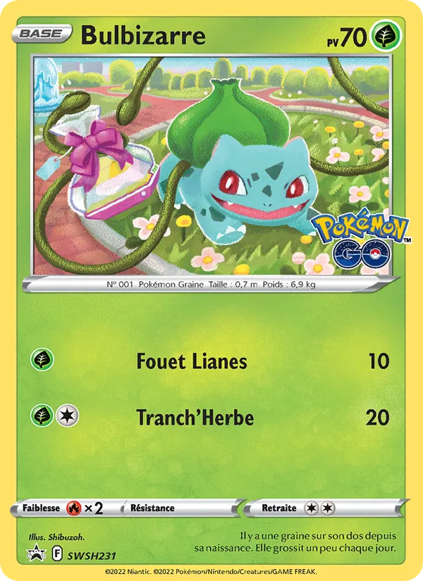Carte Pokémon Bulbizarre SWSH231/307 de l'extension Promo SWSH