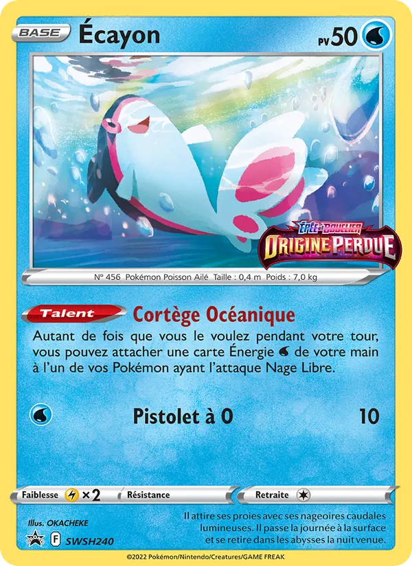 Carte Pokémon Écayon SWSH240/307 de l'extension Promo SWSH