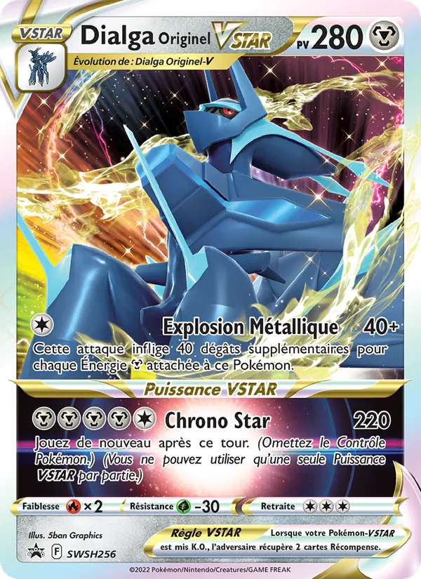 Carte Pokémon Dialga Originel VSTAR SWSH256/307 de l'extension Promo SWSH