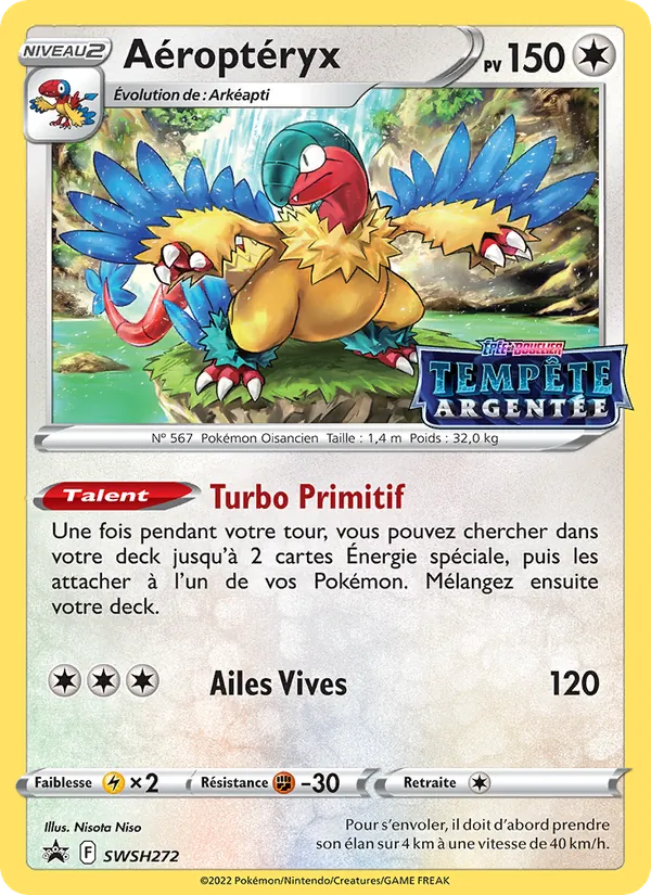 Carte Pokémon Aéroptéryx SWSH272/307 de l'extension Promo SWSH