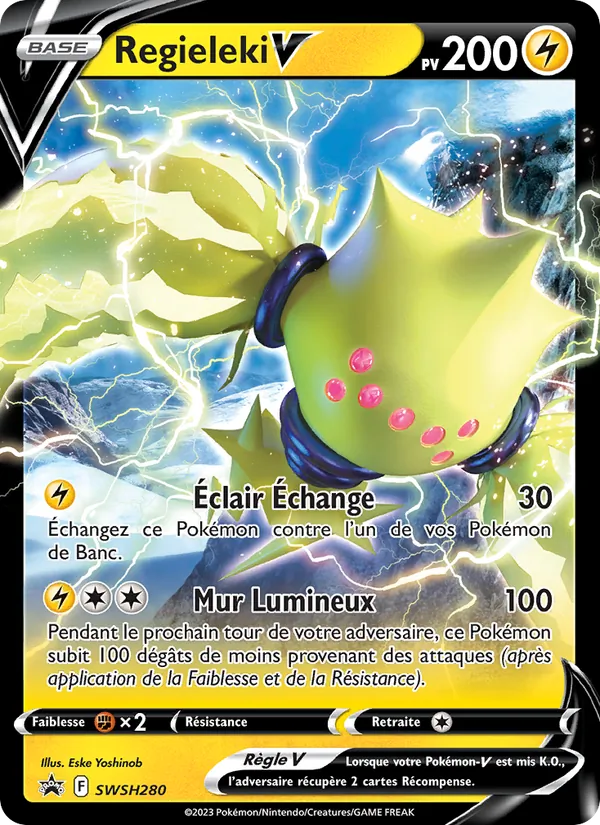 Carte Pokémon Regieleki V SWSH280/307 de l'extension Promo SWSH