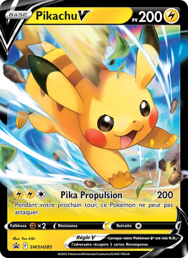 Carte Pokémon Pikachu V SWSH285/307 de l'extension Promo SWSH