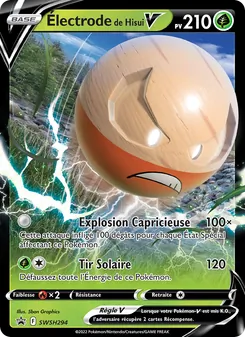 Carte Pokémon Électrode de Hisui V SWSH294 — Promo SWSH