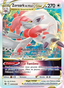 Carte Pokémon Zoroark de Hisui VSTAR SWSH298 — Promo SWSH