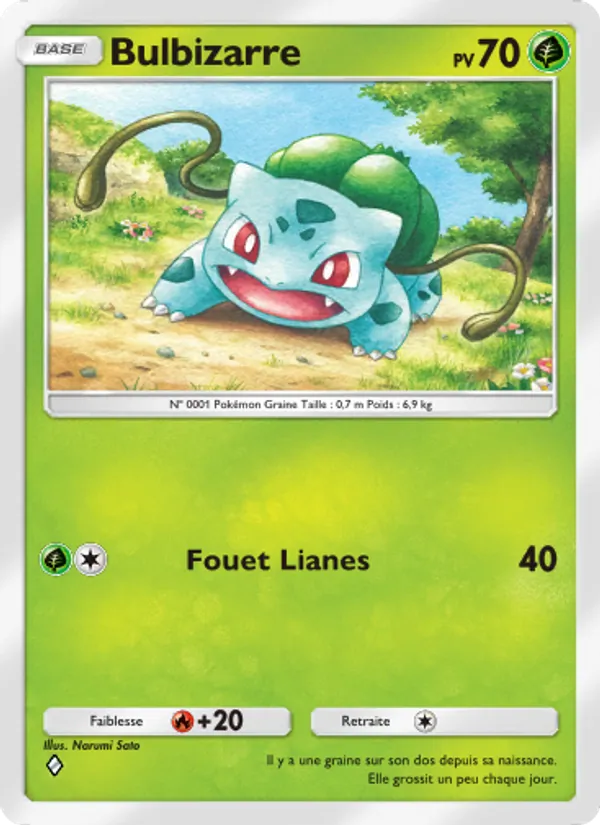 Carte Pokémon Bulbizarre 001/226 de l'extension Puissance Génétique