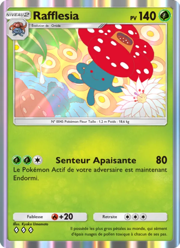 Carte Pokémon Rafflesia 013/226 de l'extension Puissance Génétique