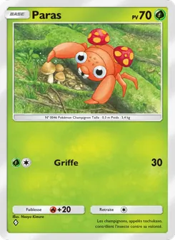 Carte Pokémon Paras 014 — Puissance Génétique